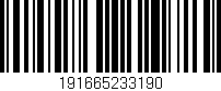 Código de barras (EAN, GTIN, SKU, ISBN): '191665233190'