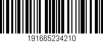Código de barras (EAN, GTIN, SKU, ISBN): '191665234210'
