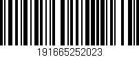 Código de barras (EAN, GTIN, SKU, ISBN): '191665252023'