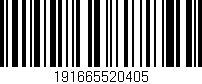 Código de barras (EAN, GTIN, SKU, ISBN): '191665520405'