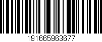 Código de barras (EAN, GTIN, SKU, ISBN): '191665963677'