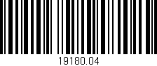 Código de barras (EAN, GTIN, SKU, ISBN): '19180.04'