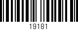 Código de barras (EAN, GTIN, SKU, ISBN): '19181'
