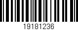 Código de barras (EAN, GTIN, SKU, ISBN): '19181236'