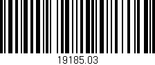 Código de barras (EAN, GTIN, SKU, ISBN): '19185.03'
