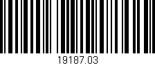Código de barras (EAN, GTIN, SKU, ISBN): '19187.03'