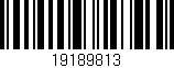 Código de barras (EAN, GTIN, SKU, ISBN): '19189813'
