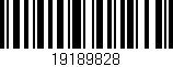Código de barras (EAN, GTIN, SKU, ISBN): '19189828'