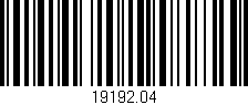Código de barras (EAN, GTIN, SKU, ISBN): '19192.04'