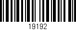 Código de barras (EAN, GTIN, SKU, ISBN): '19192'