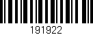 Código de barras (EAN, GTIN, SKU, ISBN): '191922'