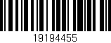 Código de barras (EAN, GTIN, SKU, ISBN): '19194455'