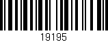 Código de barras (EAN, GTIN, SKU, ISBN): '19195'