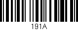 Código de barras (EAN, GTIN, SKU, ISBN): '191A'