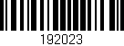 Código de barras (EAN, GTIN, SKU, ISBN): '192023'