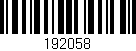 Código de barras (EAN, GTIN, SKU, ISBN): '192058'