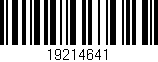 Código de barras (EAN, GTIN, SKU, ISBN): '19214641'