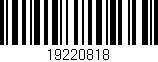 Código de barras (EAN, GTIN, SKU, ISBN): '19220818'