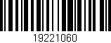 Código de barras (EAN, GTIN, SKU, ISBN): '19221060'