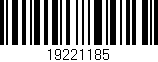 Código de barras (EAN, GTIN, SKU, ISBN): '19221185'