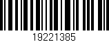 Código de barras (EAN, GTIN, SKU, ISBN): '19221385'