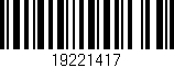 Código de barras (EAN, GTIN, SKU, ISBN): '19221417'