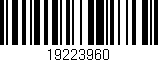 Código de barras (EAN, GTIN, SKU, ISBN): '19223960'