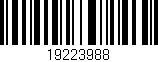 Código de barras (EAN, GTIN, SKU, ISBN): '19223988'