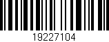 Código de barras (EAN, GTIN, SKU, ISBN): '19227104'