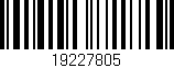 Código de barras (EAN, GTIN, SKU, ISBN): '19227805'