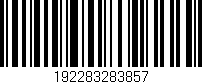 Código de barras (EAN, GTIN, SKU, ISBN): '192283283857'