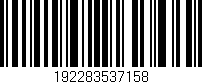 Código de barras (EAN, GTIN, SKU, ISBN): '192283537158'