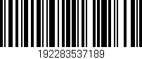 Código de barras (EAN, GTIN, SKU, ISBN): '192283537189'