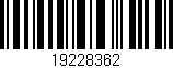 Código de barras (EAN, GTIN, SKU, ISBN): '19228362'