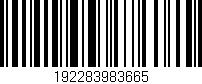 Código de barras (EAN, GTIN, SKU, ISBN): '192283983665'
