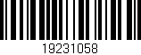 Código de barras (EAN, GTIN, SKU, ISBN): '19231058'