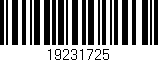 Código de barras (EAN, GTIN, SKU, ISBN): '19231725'