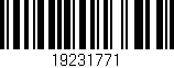 Código de barras (EAN, GTIN, SKU, ISBN): '19231771'