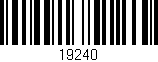 Código de barras (EAN, GTIN, SKU, ISBN): '19240'