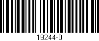 Código de barras (EAN, GTIN, SKU, ISBN): '19244-0'
