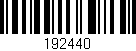 Código de barras (EAN, GTIN, SKU, ISBN): '192440'