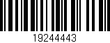 Código de barras (EAN, GTIN, SKU, ISBN): '19244443'