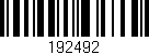 Código de barras (EAN, GTIN, SKU, ISBN): '192492'