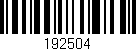 Código de barras (EAN, GTIN, SKU, ISBN): '192504'