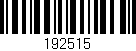 Código de barras (EAN, GTIN, SKU, ISBN): '192515'