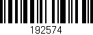 Código de barras (EAN, GTIN, SKU, ISBN): '192574'