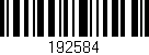 Código de barras (EAN, GTIN, SKU, ISBN): '192584'