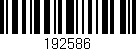 Código de barras (EAN, GTIN, SKU, ISBN): '192586'