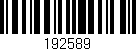 Código de barras (EAN, GTIN, SKU, ISBN): '192589'