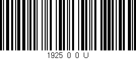 Código de barras (EAN, GTIN, SKU, ISBN): '1925_0_0_U'